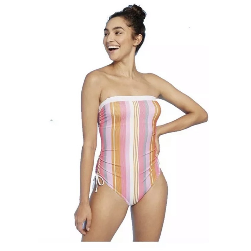 Women's Side Cinch Stripe Swimsuit - Sunn Lab LRG